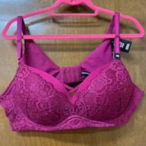 Torrid Wire Free Push Up Plunge Bra 46B NWT